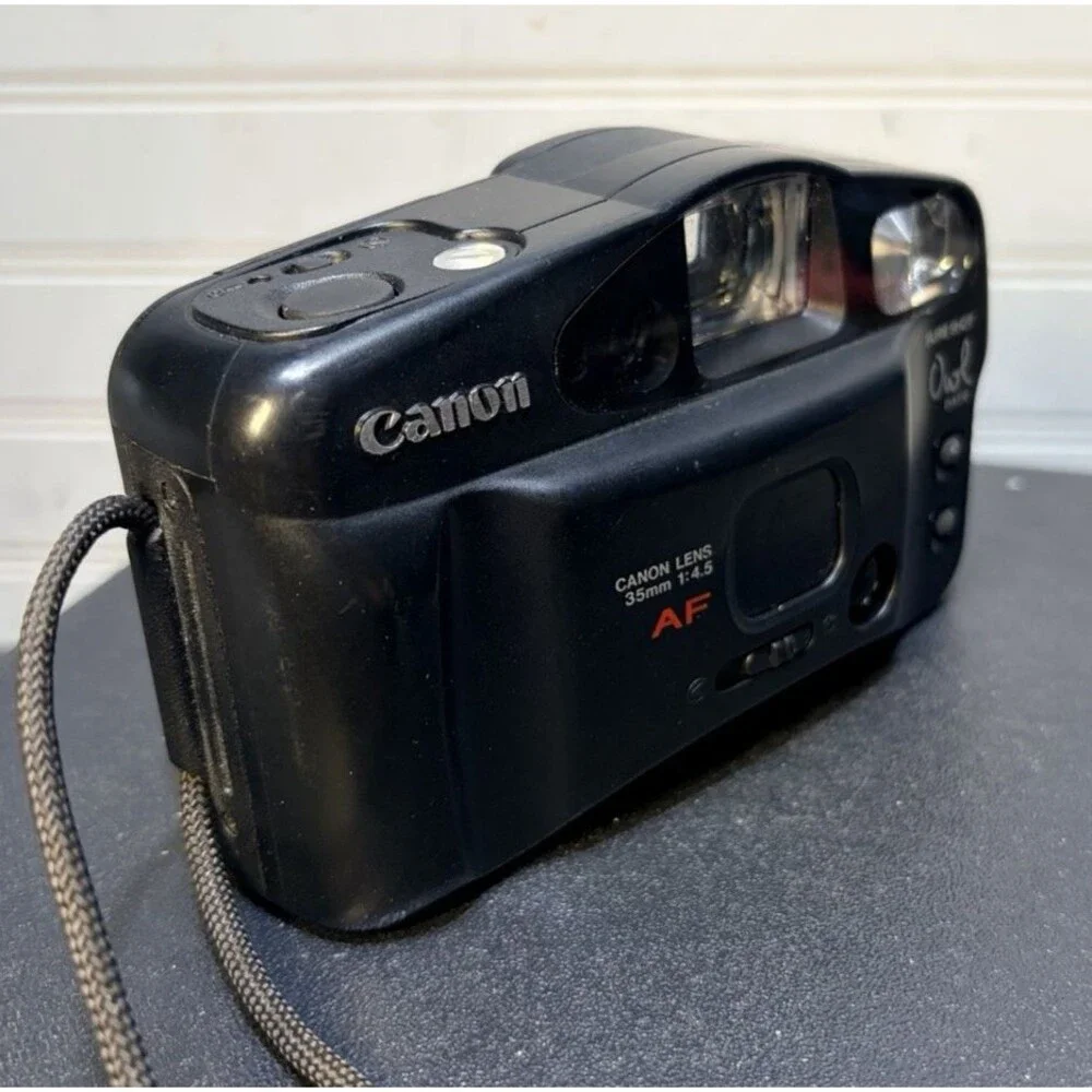 Canon Sure Shot Owl Date AF 35mm Point & Shoot Film Camera w/manual